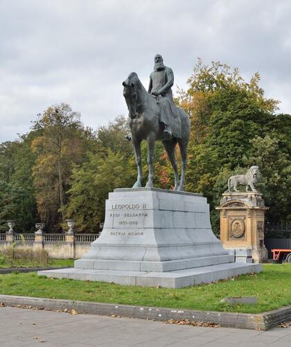 Troonplein, standbeeld Leopold II, 2021