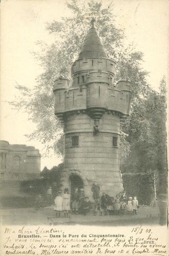 Jubelpark, Beyaerttoren (Verzameling Dexia Bank, voor 1908).