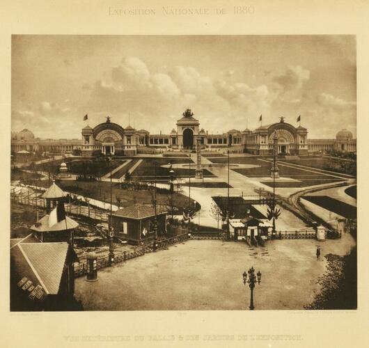 Vue générale de l’Exposition nationale de 1880, [i]Album commémoratif de l’Exposition nationale[/i], 1830-1880, AVB/FI.