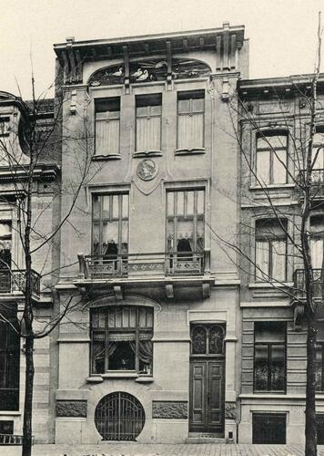 Avenue Michel-Ange 80, la façade en 1902 (REHME, W., 1902, pl. 66).