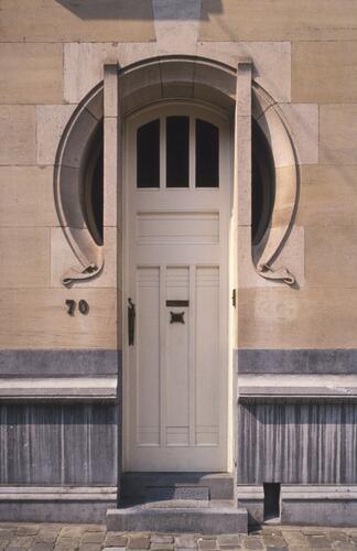 Filips de Goedestraat 70, deur (Photo Ch. Bastin & J. Evrard © MBHG).
