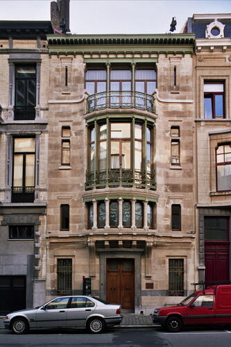 Rue Paul-Émile Janson 6. Hôtel Tassel, façade, 2007