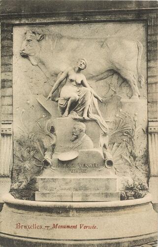 Place Colignon 12, monument-fontaine (Collection Dexia Banque-ARB-RBC).