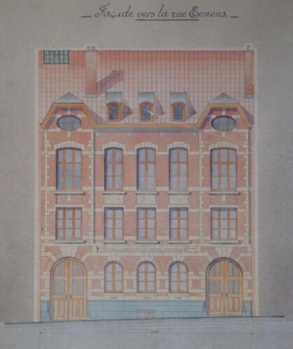 Generaal Eenensstraat 66, [i]Institut Frans Fischer[/i], opstand van straatgevel, GAS/OW Frans Fischerschool (1922).