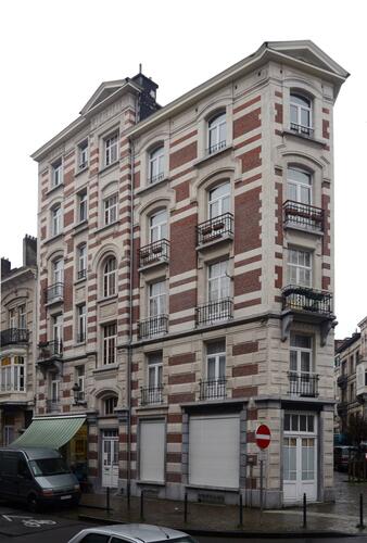 Rue Henri Bergé 55-57 - rue Jenatzy 2, façade vers la rue Henri Bergé, 2012