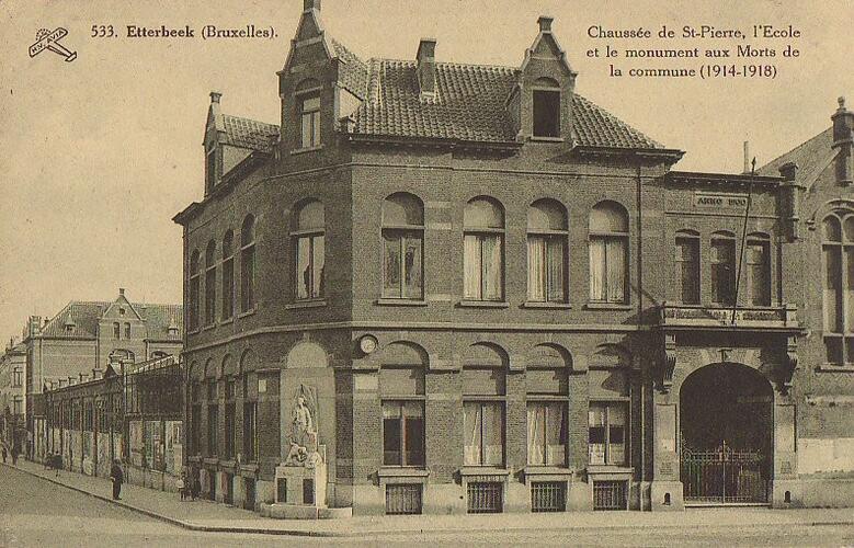 Sint-Pietersesteenweg 193-193B, Gemeenteschool 'La Farandole', s.d. (Verzameling postakaarten Dexia Bank).
