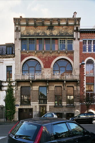 Defacqzstraat 48, gevel voor de restauratie, 2006