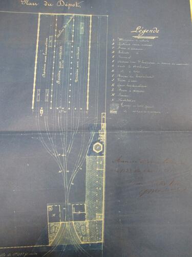 Renbaanlaan 158, plan van de remise, GAE/DS 168-158 (1884).