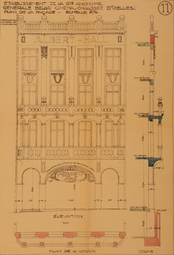 Chaussée d’Ixelles 16, élévation, ACI/Urb. 171-16 (1919).