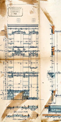 Rue de la Réforme 5, élévation de type III, ACI/Urb. 261-5 (1901).