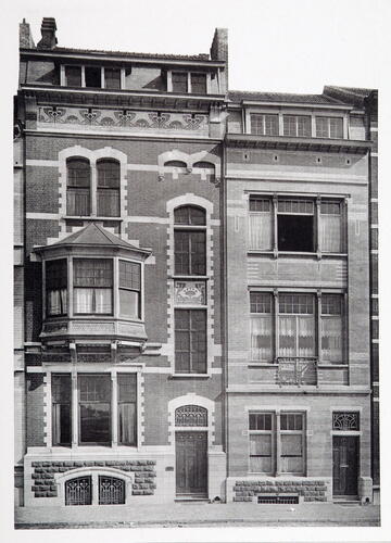 Hervormingsstraat 74 en 76 ([i]L'Émulation[/i], 1908, pl. XI).