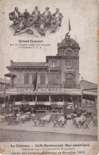 Avenue Franklin Roosevelt 86, lors de l'Exposition universelle de 1910 (Collection cartes postales Dexia Banque).