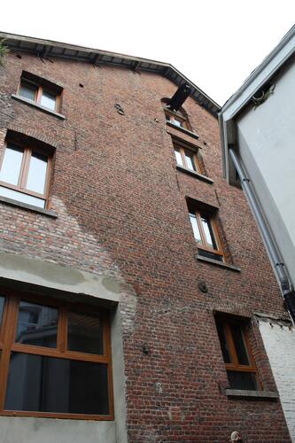 Vier-windenstraat 17, voormalig biermagazijn gelegen binnen het bouwblok, puntgevel, 2025