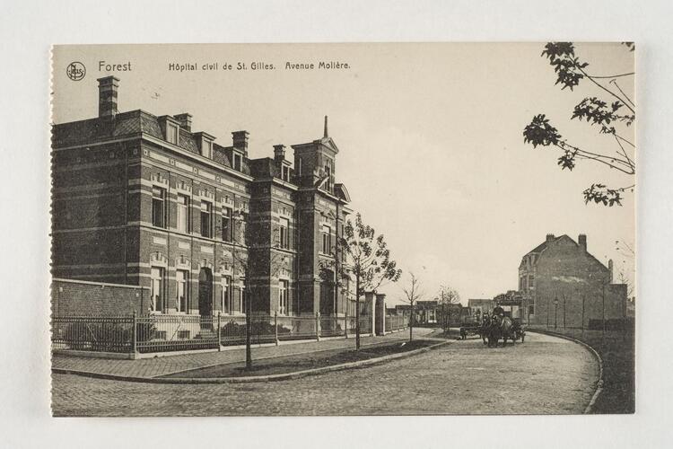 Ancien hôpital civil de Saint-Gilles, avenue Molière 32-34, s.d (coll. Belfius Banque © ARB-SPRB).