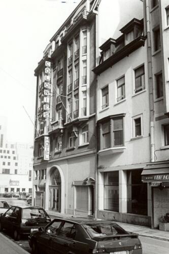 Kruisvaartenstraat 6, 8 en 10, Hôtel des Colonies (foto 1993-1995)