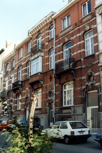 Avenue Jottrand, de gauche à droite, les nos 26, 24, 22 et 20 (photo 1993-1995)