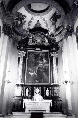 Parochiekerk Sint-Joost, interieur: het koor (foto 1993-1995).