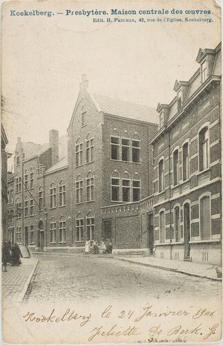 Rue Herkoliers 65, 67, 69-71, [i]Instituut van de Ursulinen[/i], à gauche, 1906, Collection Belfius Banque-Académie royale de Belgique © ARB – urban.brussels.