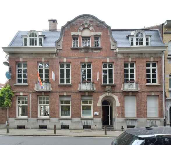 Rue Léopold I 329, l’actuel centre communautaire Essegem depuis la rue Léopold I, 2023