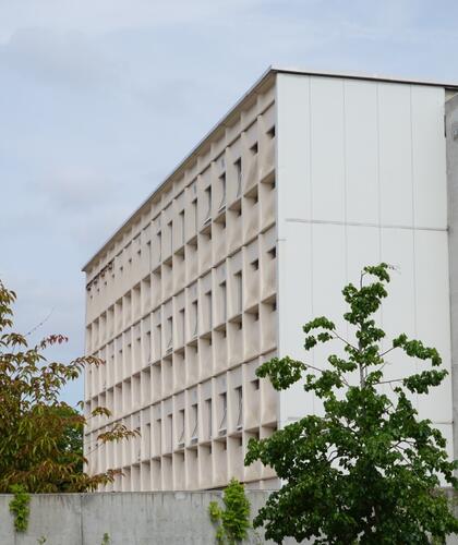 Avenue du Lycée Français 9, facade arrière, ULB © urban.brussels, 2023