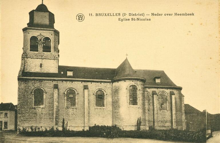 Place Saint-Nicolas, ancienne église Saint-Nicolas (Collection Belfius Banque-Académie royale de Belgique © ARB – urban.brussels, DE17_008)