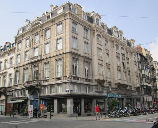 Rue du Midi 59-63 – rue du Lombard 11-17 à Bruxelles (1862), 2021