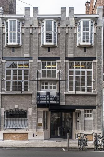 Clinique du Docteur Van  Neck, rue Henri Wafelaerts 53, Saint-Gillis (architecte Antoine Pompe, 1910), 2020