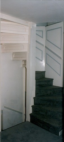 Escalier en vis, av. de Tervueren 212, Woluwe-Saint-Pierre, 1914, architecte Albert Roosenboom, 1995