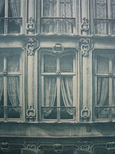 Intrados en arbalète, rue des Sols 23, Bruxelles, 1771, maison détruite (<i>L'Émulation</i>, 1896, pl. 57)