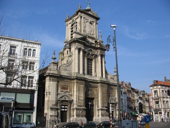 Néo-baroque, église Saint-Josse, chaussée de Louvain 99, Saint-Josse-Ten-Noode, 1865-1906, architectes J.F. Vander Rit et Jacques-Jules Van Ysendyck, 2005