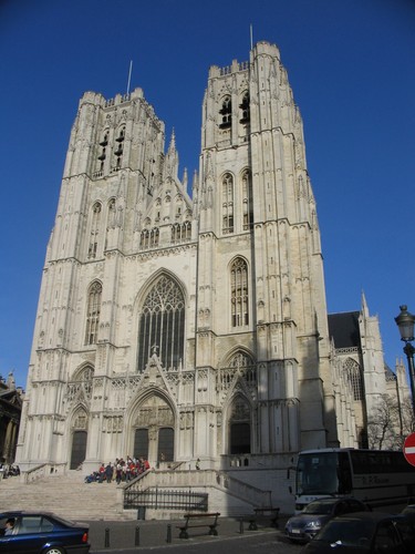Gothique, cathédrale Saints Michel et Gudule, Parvis Sainte-Gudule, Bruxelles, XIIIe-XVe siècles, 2005