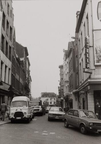 Hoogstraat, zicht vanuit Rollebeekstraat, 1980