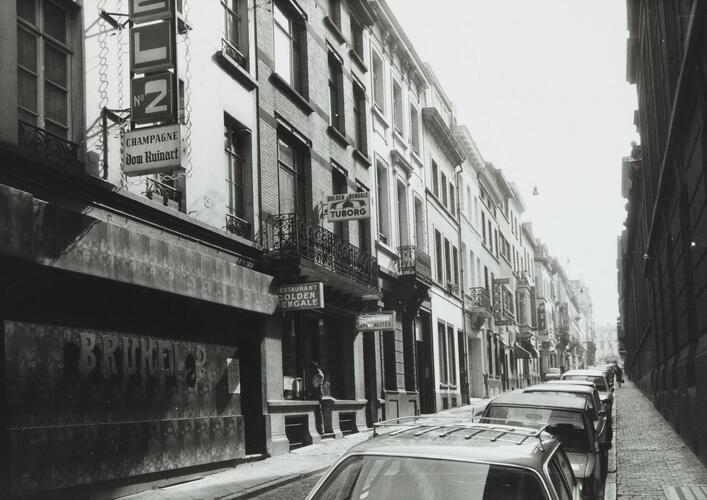 Rue du Pépin, numéros pairs, entre la rue des Petits-Carmes et la rue du Baudet, 1980