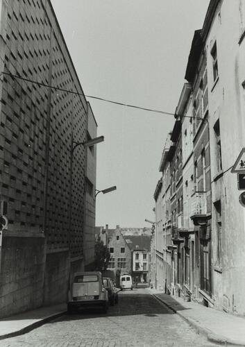 Rodepoort, zicht naar Hoogstraat, 1980