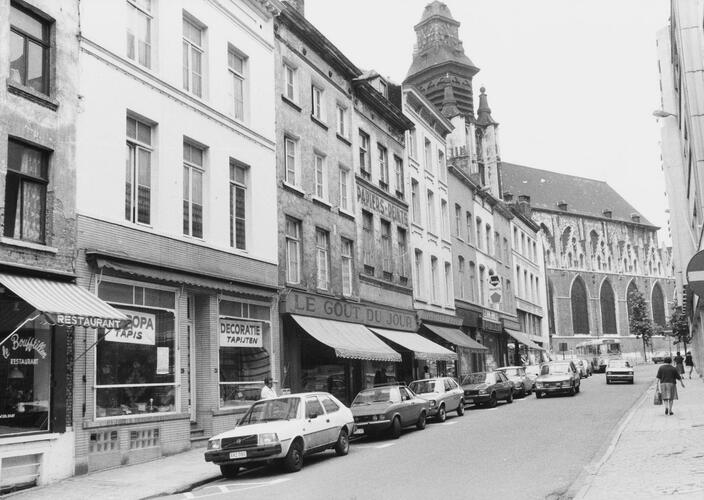 rue Blaes, n° impairs, vue vers la place de la Chapelle, 1980