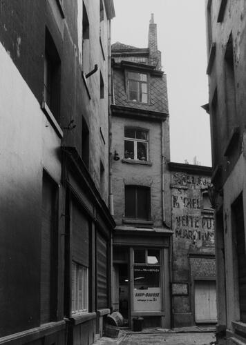 Lollepotstraat, zicht vanf Plattesteen, 1980