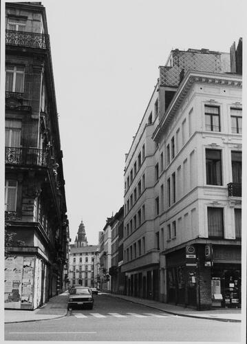 Philippe de Champagnestraat, zicht vanaf Maurice Lemonnierlaan, 1983