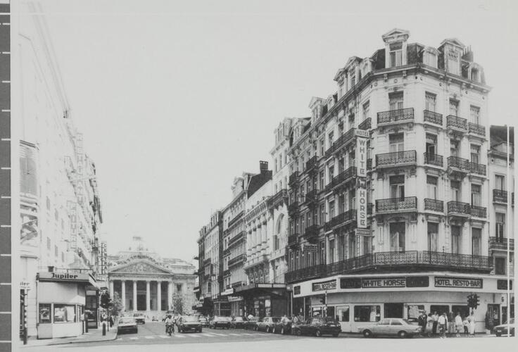 rue Auguste Orts, n° pairs, vue vers la Bourse, [s.d.]