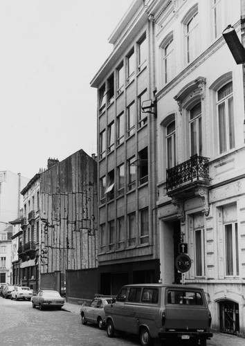 Cipresstraat, onpare nummers, zicht naar Zaterdagplein, 1978