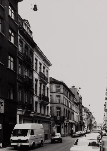 Rue des Foulons, n° pairs, vue depuis le boulevard Maurice Lemonnier, 1979