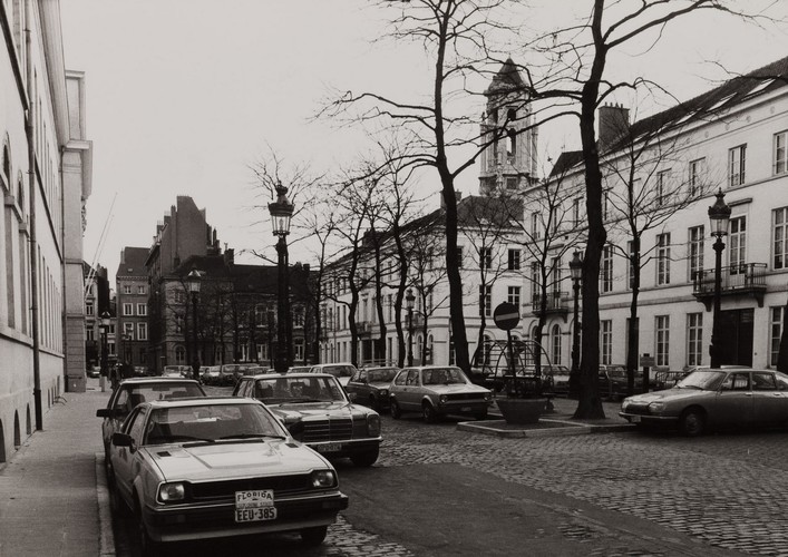 Rue du Grand Hospice. Immeubles quartier du Béguinage ; Placette, 1982