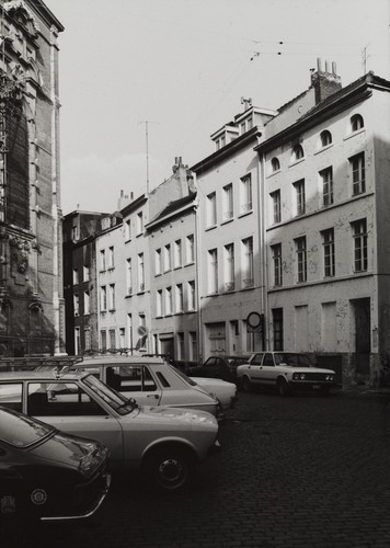 rue du Marronnier, vue depuis la place du Béguinage, 1978