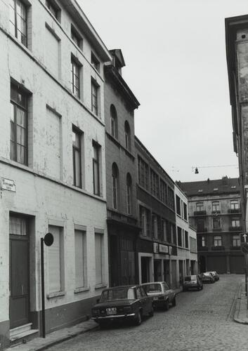 Vestje, onpare nummers, straatbeeld naar Anderlechtsesteenweg, 1979