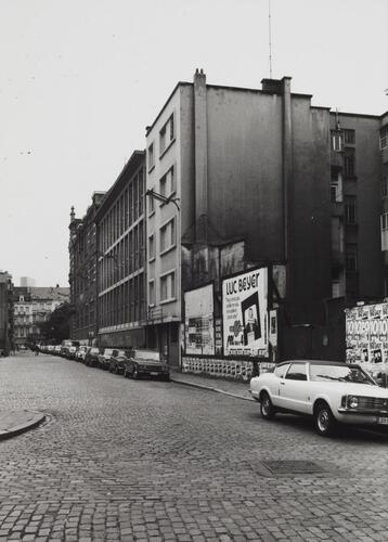 Rue de la Verdure, n° pairs, entre la rue du Vautour et la place Anneessens, voir rue du Dam 7-9A, 1979