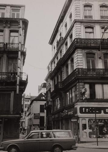 Rue du Finistère, vue depuis le boulevard A. Max, 1986