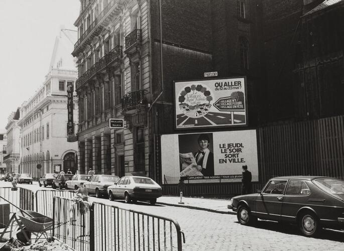 Rue Léopold numéros pairs, vue depuis la rue Fossé aux Loups, 1980
