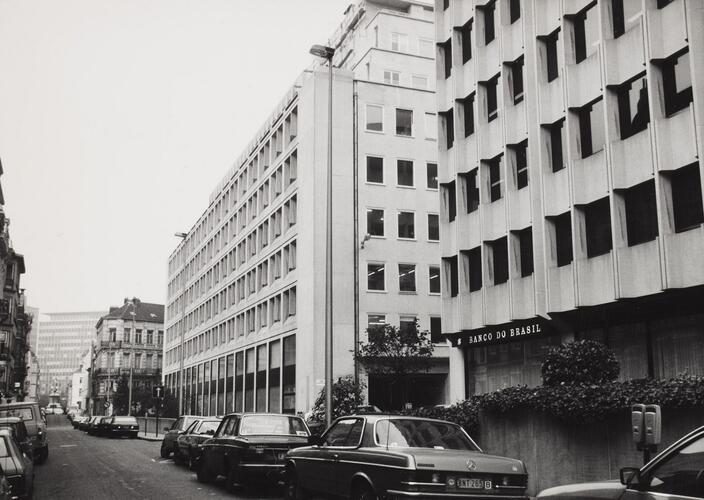 rue du Nord, n° impairs, immeubles modernes boulevard Bischoffsheim, 1984
