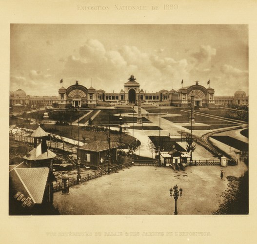 Vue générale de l’Exposition nationale de 1880, [i]Album commémoratif de l’Exposition nationale, 1830-1880[/i], AVB/FI.