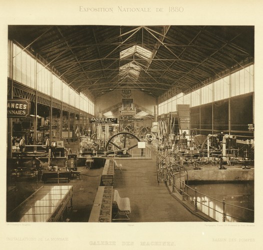 De machinegalerij, [i]Album commémoratif de l’Exposition nationale, 1830-1880[/i], SAB/FI.