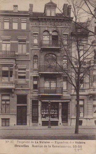 Renaissancelaan 55-56, gebouw ontworpen in 1903 door architect Alphonse Boelens, gesloopt (Verzameling C. Dekeyser).